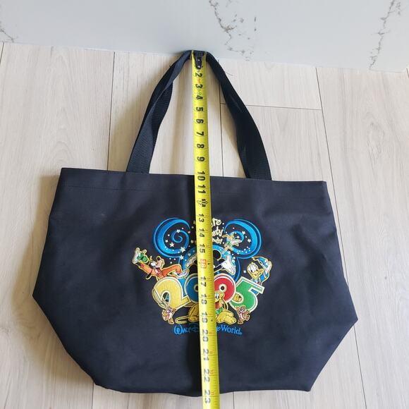 Walt Disney World Tote Bag Black Large 2005 Where the Party Never Ends Rare - Picture 9 of 9